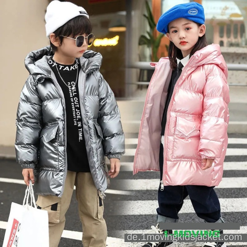 Leichte Daunenjacke für Kinder mittellanger Winter